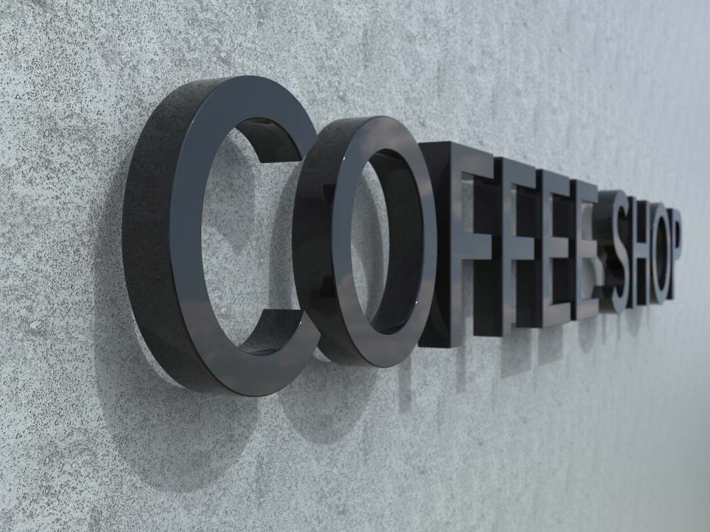Custom Signage For A Coffee Shop
