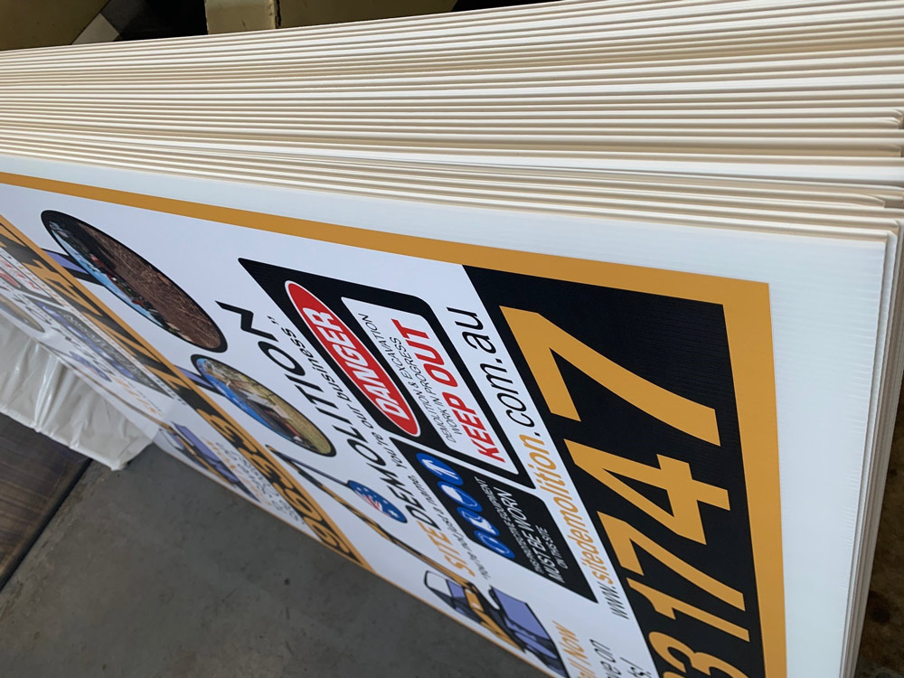 Closer Look Of A Signage In Mackay Business
