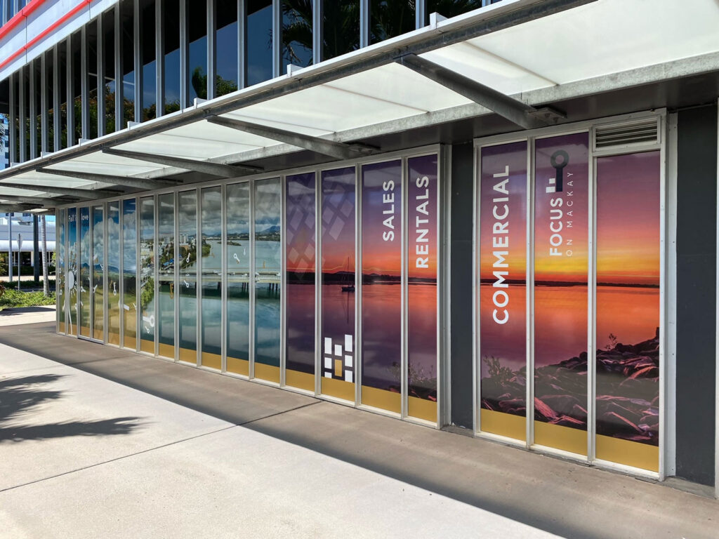 Custom Shop Window And Door Signage In Mackay